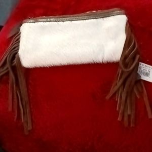 Leather cowhide purse